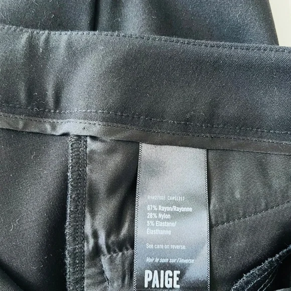 Paige Knit Black Dressy Pants Leggings Women's Size 26 NEW without tags - Picture 11 of 12